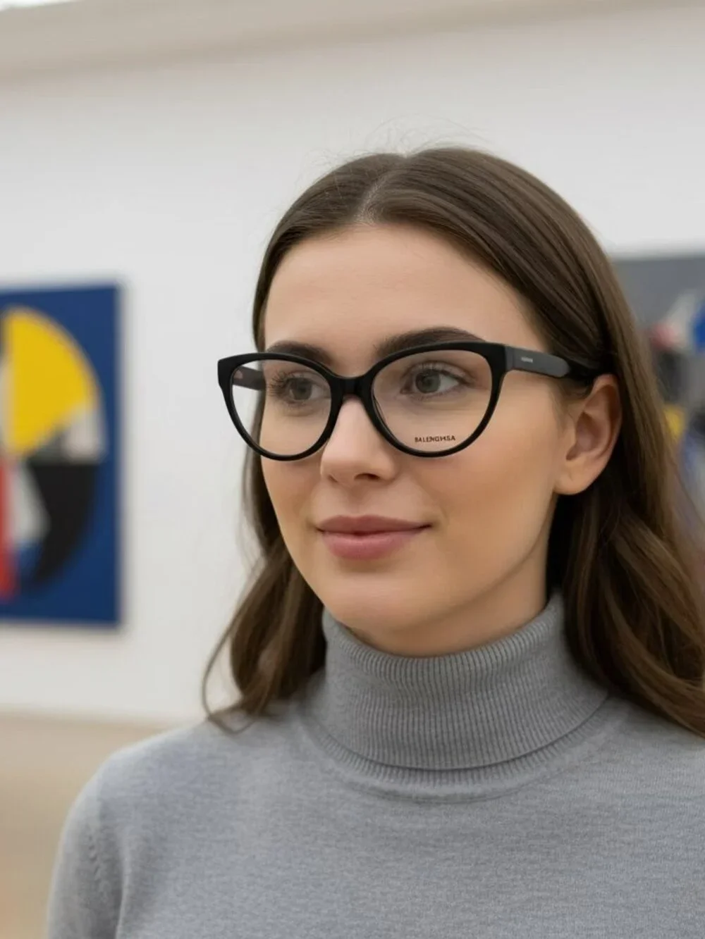 BALENCIAGA BB0064O 001 BLACK CAT EYE EYEGLASSES